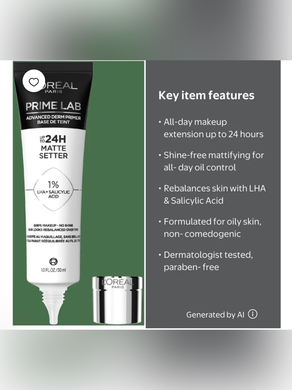 NEW L'Oreal Prime Lab Matte Setter Primer - Picture 2 of 7
